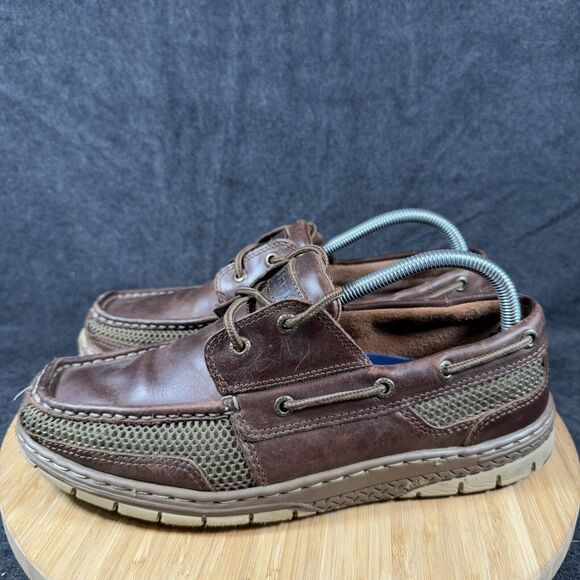 Sperry Top-Sider‎ Tarpon Ultralite 2-Eye Brown Leather Boat Shoes Men's Size 9M - Picture 3 of 8